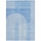 Homeroots 10' X 14' Sky Blue And Denim Blue Geometric Washable Indoor Outdoor Area Rug 582703 - alternate 4