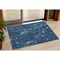 Homeroots 3' X 5' Blue And Ivory Abstract Washable Indoor Outdoor Area Rug 631161 - alternate 1