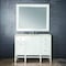 James Martin Vanities Addison 48" Single Vanity, Glossy White, w/ 3 CM Tajnar Eclos Top E444-V48-GW-3TJR - alternate 1