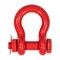 Mytee Products 2PK 3/4in Anchor Shackle Forged Carbon Steel w/ Safety Screw Pin 9,500 lbs WLL, 2PK SHACKLE-ANCHOR-BT-34x2 - alternate 3