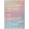 Homeroots 3' X 5' Salmon And Beige Abstract Washable Indoor Outdoor Area Rug 610961 - alternate 4
