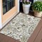 Homeroots 3' X 5' Brown Ivory And Tan Paisley Washable Indoor Outdoor Area Rug 588636 - alternate 1