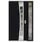 Vdomdoors Aluminum Door Cynex 6116 Black Entry Steel Metal Modern Painted W36+12xH80 Right Inswing CYNEX6116EXD-BLK-W36+12xH80-RH-I - alternate 3