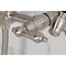 Kingston Brass Two-Handle Wall Mount Bridge Kitchen Faucet with Brass Sprayer, Brushed Nickel KS2448ALBS - alternate 2