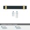 Amerock Overton 3-3/4 in 96 mm Center-to-Center Brushed Matte Black/Brushed Gold Cabinet Pull BP36681BMBBGL - alternate 3