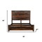 Homeroots Three Piece Dark Brown Solid Wood Bedroom Set 552147 - alternate 5
