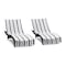 Hospeco Cabo Cabana Chaise Cover 30x85 Black/Grey - Pack of 2, 2PK P-CC-CC-BK/GY - alternate 1