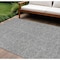 Homeroots 10' X 14' Gray Black And Ivory Geometric Washable Indoor Outdoor Area Rug 596745 - alternate 1