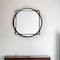 Homeroots 46" Black Abstract Metal Framed Accent Mirror 376440 - alternate 3