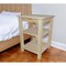 Homeroots 28" Tan Solid Wood Nightstand 548325 - alternate 3