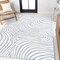 Jonathan Y Maribo High-Low Abstract Groovy Striped Light Blue/Ivory 10 ft. x 13 ft. Indoor/Outdoor Area Rug SCN103C-13 - alternate 6