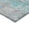 Homeroots 9' X 12' Teal Blue And Ivory Abstract Washable Indoor Outdoor Area Rug 617618 - alternate 4