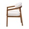 Baxton Studio Biana Boucle Dining Chair - Modern Upholstered Accent Armchair, Cream, Minimalist Design 259-14203-ZORO - alternate 3