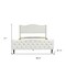 Homeroots Beige Tufted Upholstery King Bed Frame 568241 - alternate 3