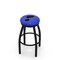 Holland Bar Stool Co 25" Blk Wrinkle St Louis Blues Swivel Bar Stool, Accent Ring L8B2B25STLBlu - alternate 1