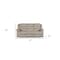 Homeroots 40" Contemporary Beige Fabric Sofa 329371 - alternate 3