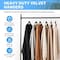 Simple Deluxe Velvet Hangers, Space Saving Heavy Duty Clothes Hangers, Non-Slip Closet Hanger, Black, 70PK HKHANGVELVET70BLK - alternate 3