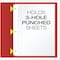 Oxford Twin Pocket Folders with Fasteners, Letter Size, Red, 25PK 57711 - alternate 3