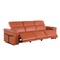 Homeroots 100" Camel Top Grain Leather Reclining Metal USB Sofa 720433 - alternate 6