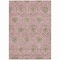 Homeroots 8' X 10' Chocolate Beige And Mauve Medallion Washable Indoor Outdoor Area Rug 587779 - alternate 4