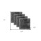 Homeroots Set Of Four 17" X 17" Charcoal Grey Medical Sheepskin Chair Pads 480446 - alternate 4