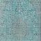 Homeroots 5' X 8' Aqua And Teal Blue Medallion Washable Indoor Outdoor Area Rug 616257 - alternate 5