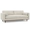 Homeroots 89" Cream Fabric Sofa With Brown Legs 641002 - alternate 3