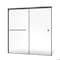 Fab Glass And Mirror Semi-Frameless Double Sliding Glass Shower Door Sorrento Economy Series Adjustable 56in-60in Widt SHSO60X70BN - alternate 1