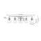Jonathan Y Shirley 36.25" 5-Light Farmhouse Industrial Metal LED Vanity Light w/Seeded Glass Globe Shades, Chrom JYL7906A - alternate 3