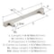 Amerock Pailou 5-1/16 inch (128mm) Center-to-Center Satin Nickel Cabinet Pull, 25PK 25VMP37323G10 - alternate 2