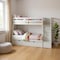 Homeroots White Twin Over Full Solid Wood Bunk Bed With Stairs And Trundle And Storage 286160 - alternate 2