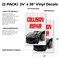 Signmission Collision Repair, Vinyl Decals Only 24 Inch x 36 Inch, Vinyl Decal, 2PK DSB-2436-2PACK-Collision Repair - alternate 2