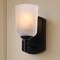 Vaxcel Laurelhurst 1-Light Wall Sconce, Matte Black, White Marble Glass, 4.75-In. Wide W0573 - alternate 5