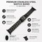 Elegani Oyster-Style Stainless Steel Replacement Band Compatible with Apple Watch 49mm, Black SD3L-BLK-49mm - alternate 2