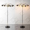 Jonathan Y Vivian 61" 10-Light Mid-Century Modern Iron Medusa Multi Head LED Floor Lamp, Black/Brass Gold JYL3096B - alternate 3