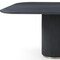 Homeroots 110" Black Solid Wood Double Pedestal Base Dining Table 719266 - alternate 3