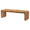 Bali & Pari Nevada Bohemian Light Honey Rattan Accent Bench 258-14165-ZORO - alternate 3