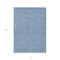 Homeroots 8' X 10' Denim Blue Black And Ivory Geometric Washable Indoor Outdoor Area Rug 596725 - alternate 3