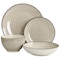 Elama Gia 24 Piece Round Stoneware Dinnerware Set in Cream EL-GIA24C - alternate 3