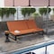 Leisuremod Chelsea 2-in-1 Convertible Sofa & Double Chaise, Aluminum, 660lb Capacity CLBL-82OR - alternate 5