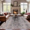World Rug Gallery Vintage Inspired Machine Washable Non Slip Area Rug 10 ft x 14 ft Charcoal 6029CHARCOAL10X14 - alternate 1