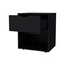 Homeroots 20" Black Wood One Drawer Nightstand 553689 - alternate 7