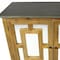 Homeroots 45in Brown And Gray Solid Wood Carved Geometric Sideboard with Two Doors 488481 - alternate 3