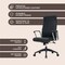 Leisuremod Hilton High-Back Leather Office Chair, Black HO20BLL - alternate 3