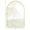 Homeroots 39" Gold Arch Metal Framed Bathroom Vanity Mirror 562897 - alternate 2