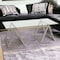 Homeroots 46" Clear Glass And Steel Coffee Table 520950 - alternate 3