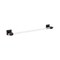 Amerock Glacio Clear/Oil-Rubbed Bronze Contemporary 18 in 457 mm Towel Bar BH36063CORB - alternate 1