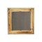 Homeroots 22" Brown Wood With Gold Bows Square Accent Mirror 632514 - alternate 3