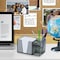 Acrimet Desktop Organizer Pencil, Pen, Paper, Clip, Caddy Holder (Plastic) (Paper Included) (Smoke Color) 954.1 - alternate 4