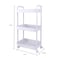 Organize It All 3 Tier Rolling Cart in White 15261-WHITE - alternate 3